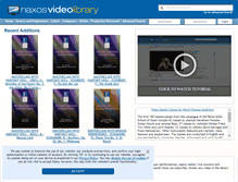Tablet Screenshot of naxosvideolibrary.com